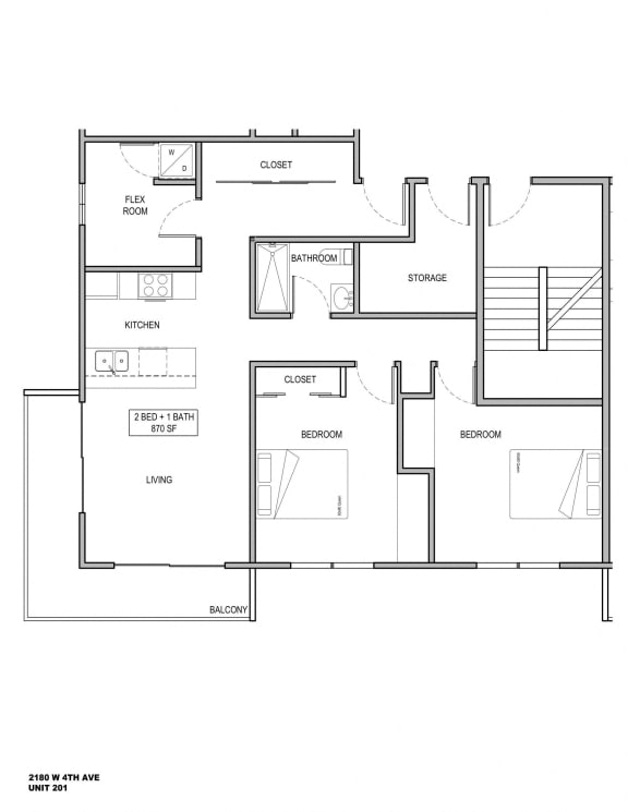 Floor Plans of Kits Corner in Vancouver, BC
